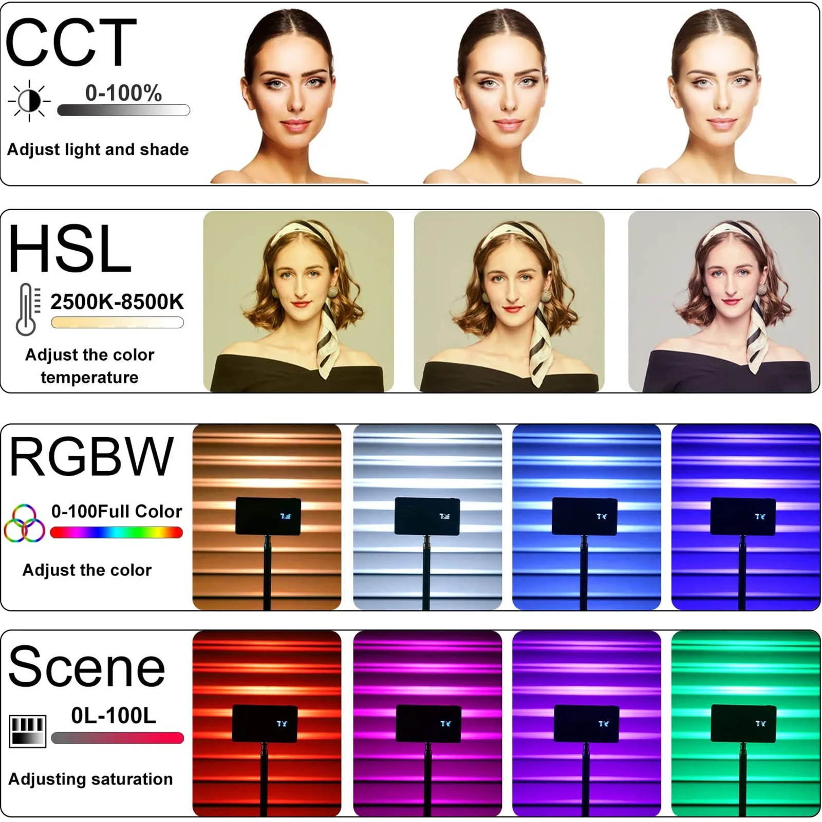 Viltrox weeylite rb9 rgb led painel de