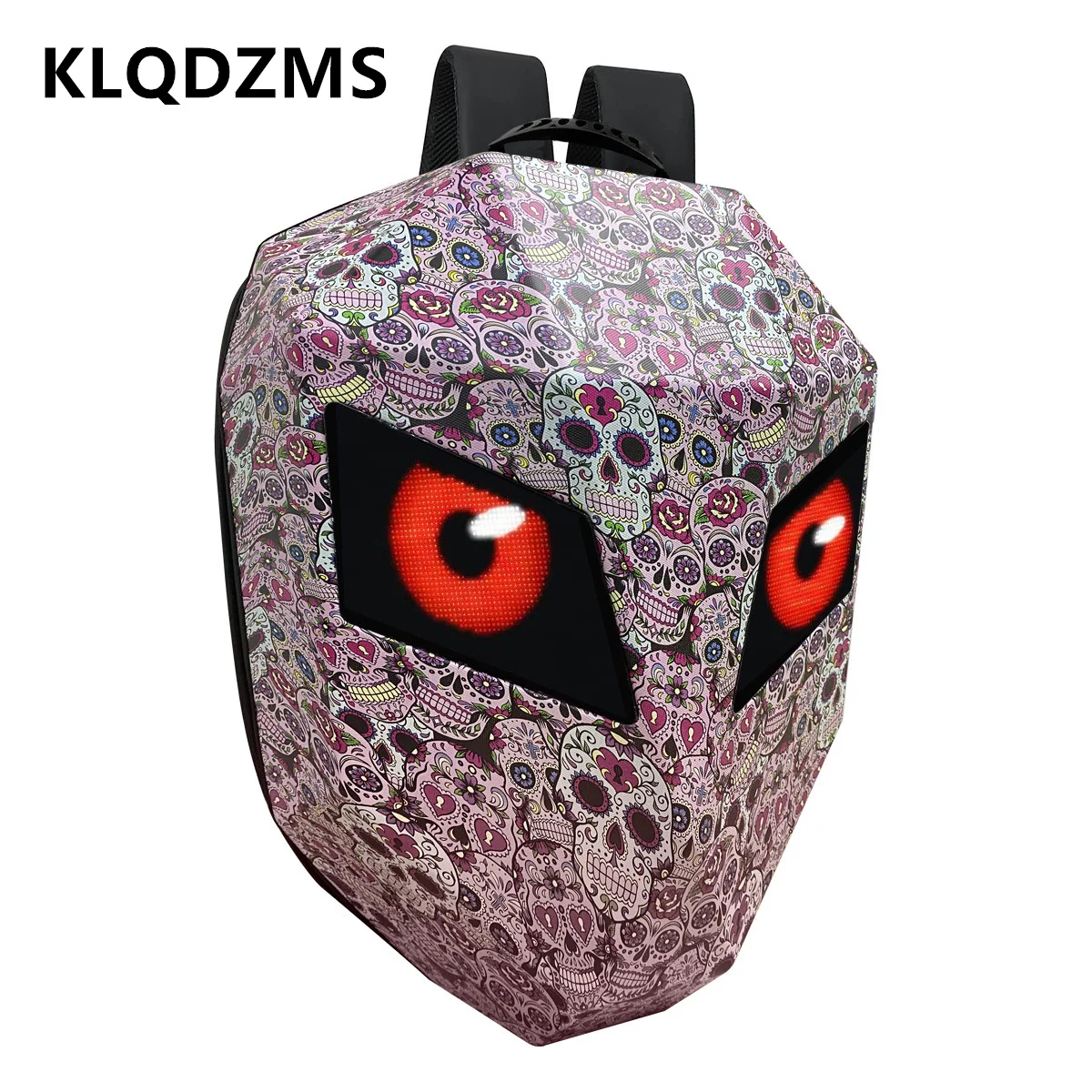 

KLQDZMS New Men's Backpack Motorcycle Riding Bag ABS Laptop Schoolbag Outdoor Sports Hard Shell Waterproof Riding Shoulder Bag