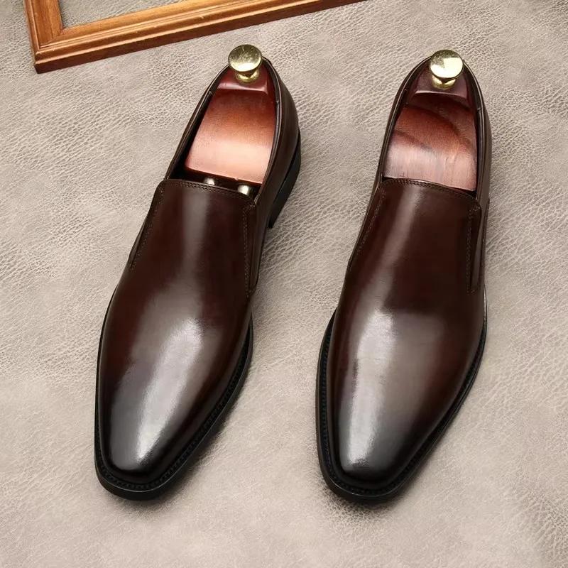 Leather shoes man, cover foot, leather make, handmade shoes man, large size, style, block style, marriage