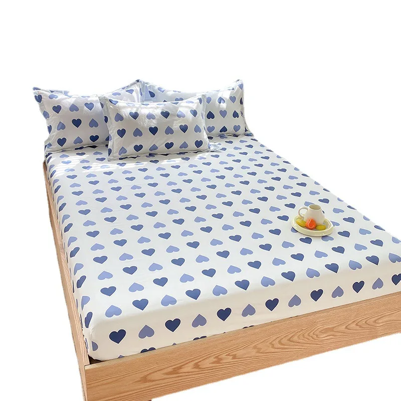 

New All Cotton Fitted Sheet Mattress Cover Simmons Protective Cover Dust Proof Bedcover