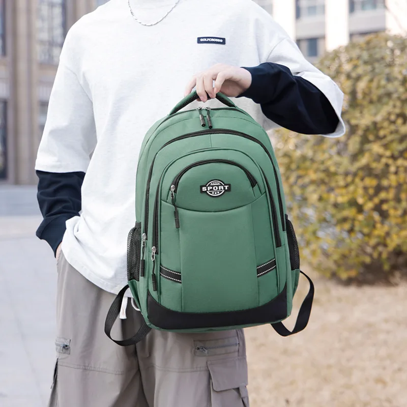 Neuester Rucksack im lässigen Stil für Herren, Business-Laptop-Rucksack, Outdoor-Reisetasche, doppelte Umhängetaschen für die Mittel- und Oberschule – Detail 16