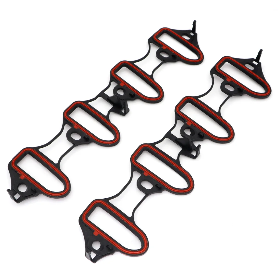 Car Engine Intake Manifold Gasket Replacement Parts 2PCS For Chevy Chevrolet Silverado GMC Hummer Tahoe 5.3L 6.0L OHV 89060413