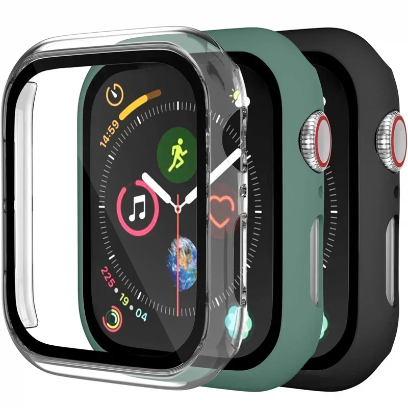Premium Silicone Sport Band with Glass and Protective Case