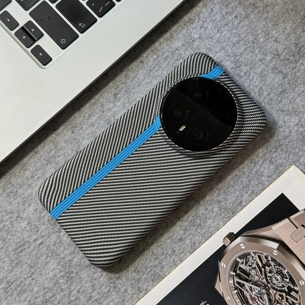 Carbon Fiber Texture Shockproof Slim Phone Protective Back Cover