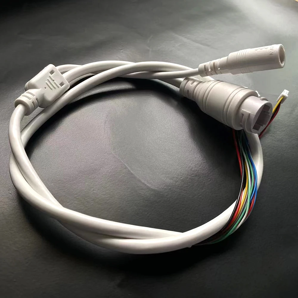 Cable IP 9 Pin POE Cable De Cámara IP Para Cámara De Red Módulo PCB RJ45 Hembra/DC Macho Edificio En POE 48V Cable Para Bricolaje Profesional (1