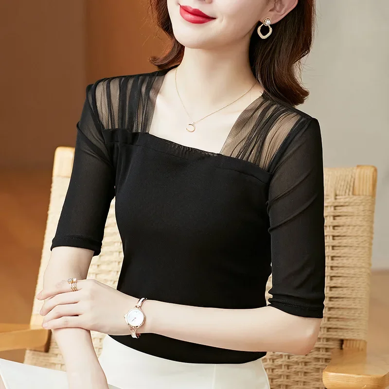 

2021 New Pregnant Women's Mid Sleeve T-Shirt Tops gray22