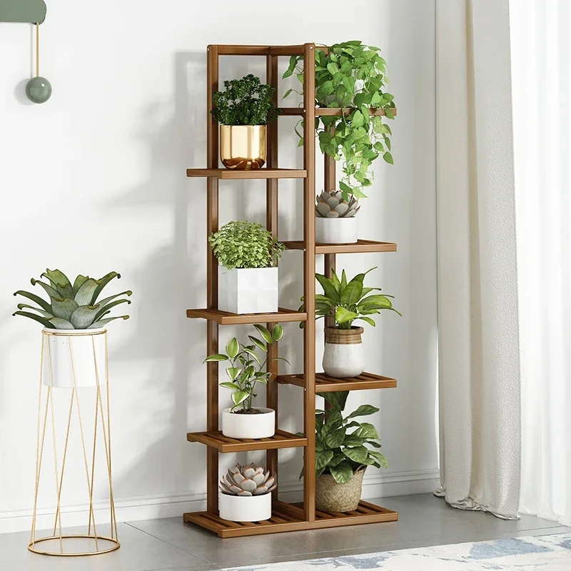 European Design Multi-layer Plant Rack Simple Modern Large Capacity Portable Vertical Storage Space Saving Luxury Decoration