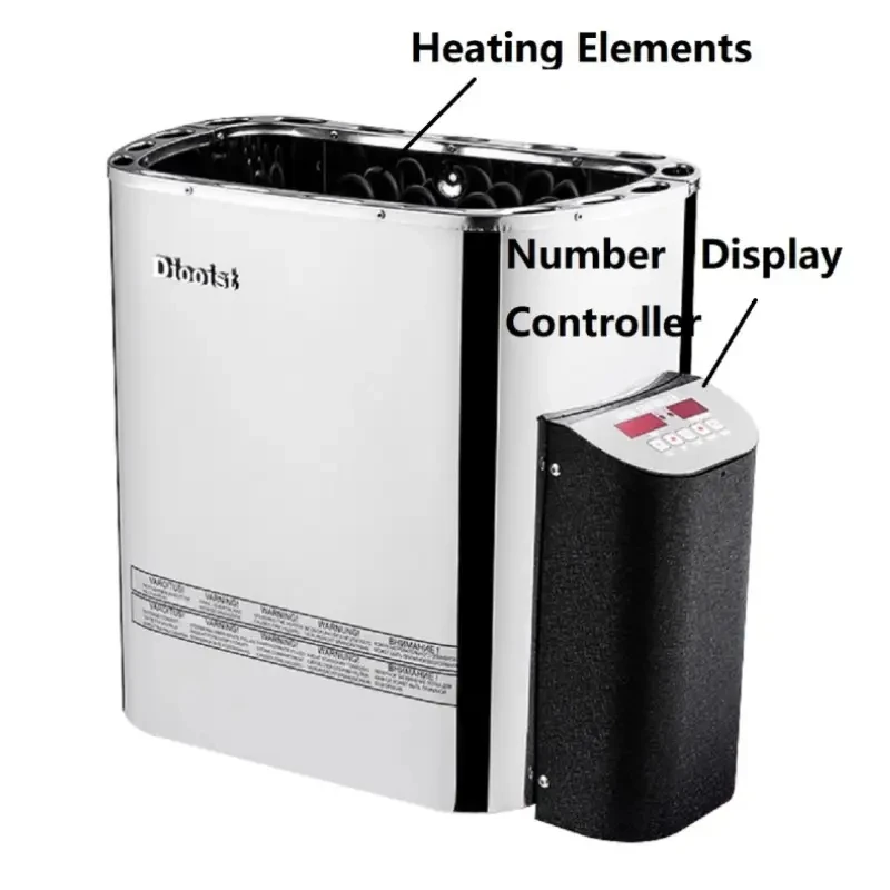 SAC-N Series 6KW Stainless Steel Inner Controller Sauna Stove Electric Sauna Heater For Sauna Room Sauna Center 6