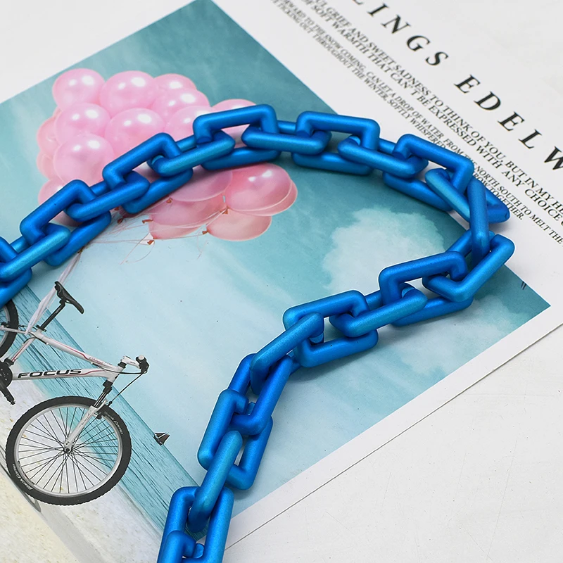 Multi-function phone case chain Chic Plastic Solid Matt Color 20mm*30mm  Belt Women Acrylic Shoulder Phone Strap Lacquer chain