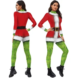 Cartoon Film Christmas Bodysuit Anime Cosplay Jumpsuit Holiday Costumecatsuit Adult Carnival Zentai Unisex Performance Clothing