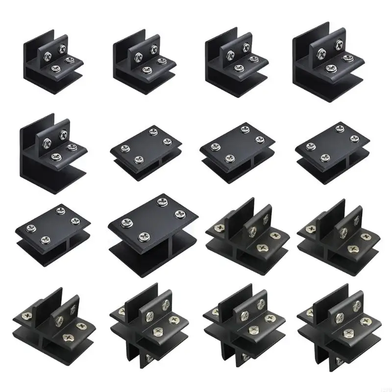 12PD Aluminum Alloy Frame-less Glass Bracket Connector Tile Clip Glass Corner Clamp