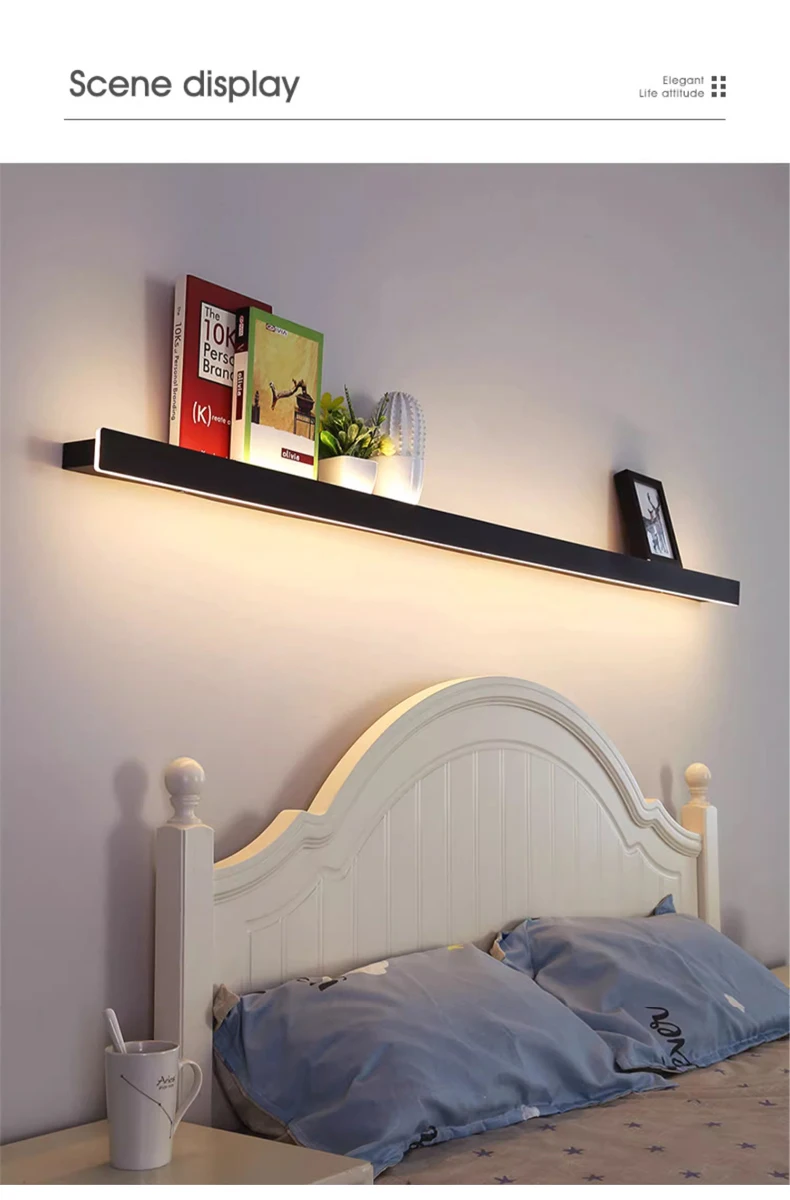 Long Strip Wall Lamp Shelf NYRALONDON