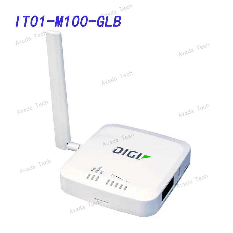 

Avada Tech IT01-M100-GLB Digi Connect IT Mini; 1 Serial Port (RS-232), 1 10/100 Ports; 1 USB, CAT M LTE