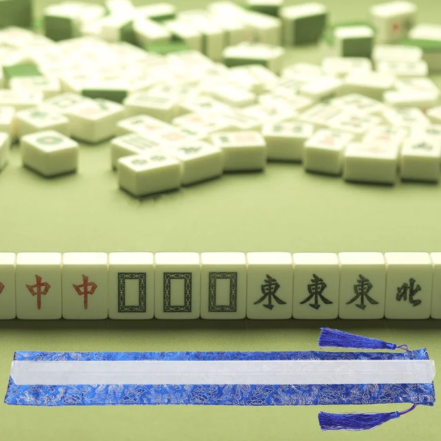 Foldable Rack Protector Mahjong Accessories Scoring Tile Bag Ruler Storage Domino Cover Holder Supply Pusher Case Mahjong 4