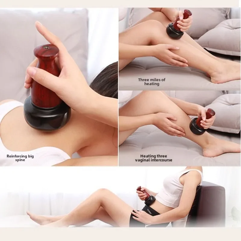 Hot Stones for Massage with Warmer Bianstone Tai Chi Ball Gua Sha Scraping Massager for Facial Eyes Abdomen Back Home SPA Relax
