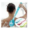 Massager Back Spa Long Natural Body Brush Bath  Plastic Bristle Shower 1