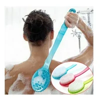Massager Back Spa Long Natural Body Brush Bath  Plastic Bristle Shower 1