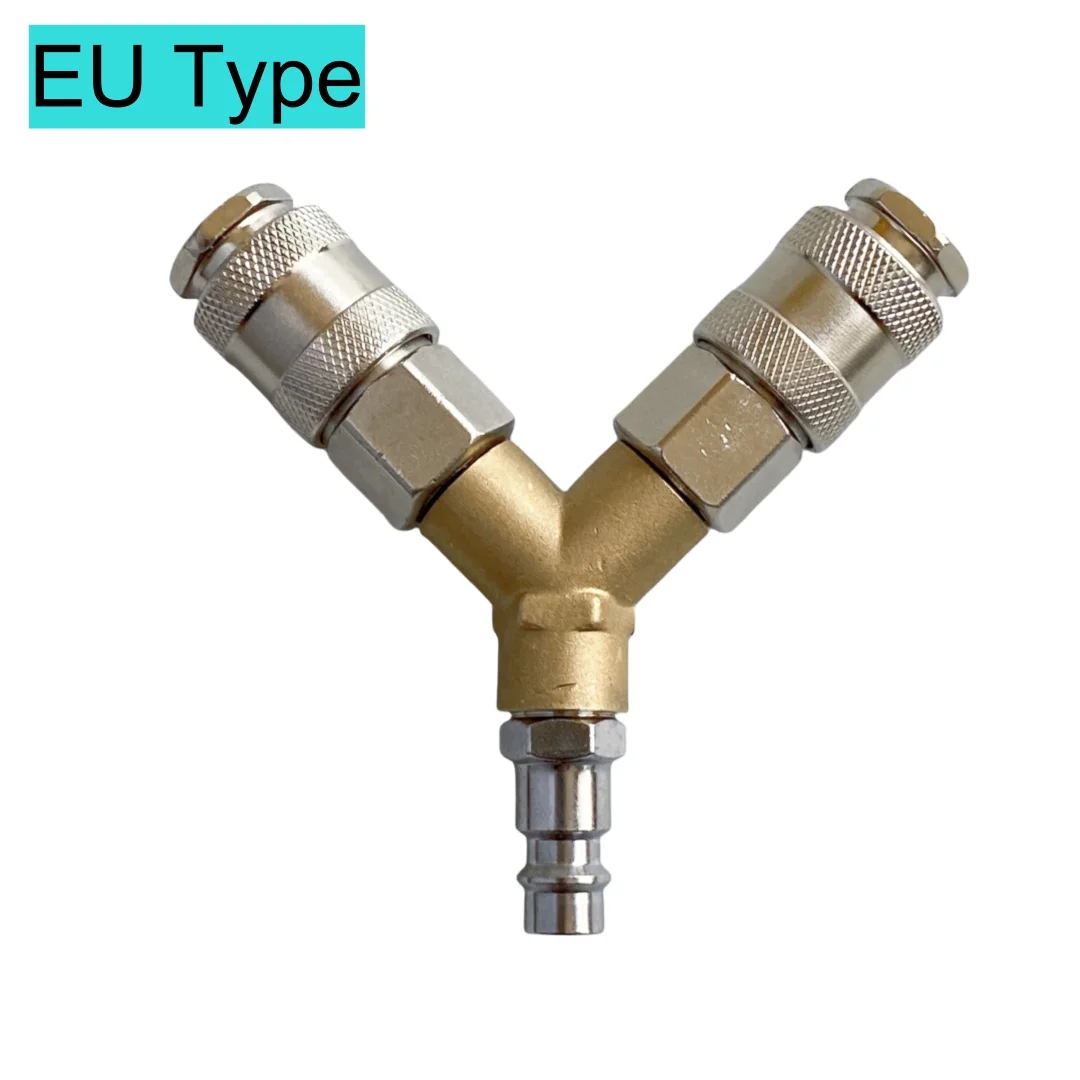 มาตรฐานยุโรปนิวเมติกนิวเมติก Manifold Splitter Coupler 2-3 วิธี Compressed Air จําหน่าย Quick FITTING 1