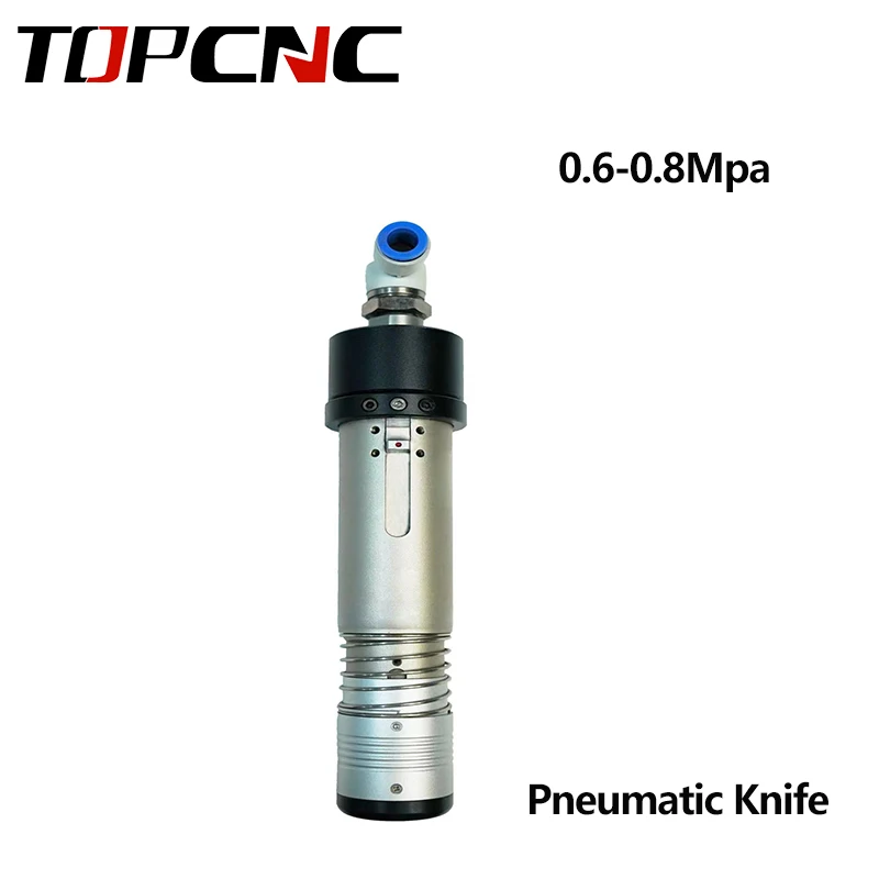 TOPCNC POT EOT CNC Flexible Pneumatic Knife Vibrating Knife 0.6-0.8Mpa Amplitude 7-10mm for KT Board Foam Board ABS Plastic