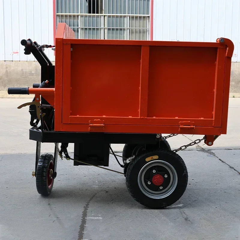 Hand Dump Cart Waste Bin Garden Trolley For Construction Transport And Carrying Waste