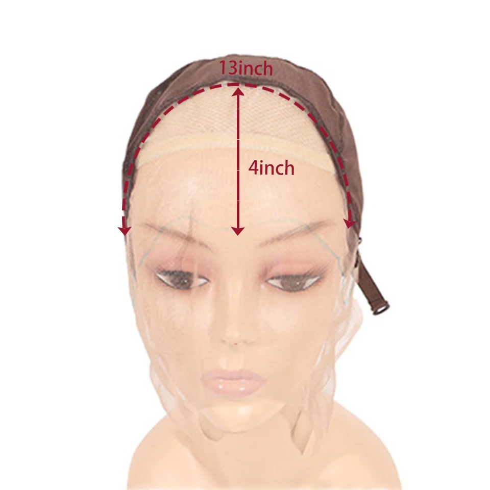 Taupe 13x4 Front Lace Wig Cap, Lace Elastic Headgear Cap DIY Wig Accessories Mesh Bottom, Used For Making Wigs