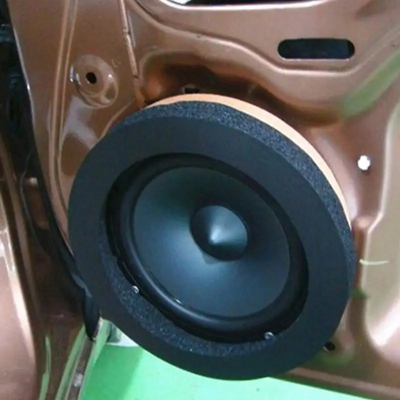 6.5 Inch Car Speaker Ring Bass Foam Baffles Door Trim Sound Insulation Cotton Self Adhesive Insulation Ring