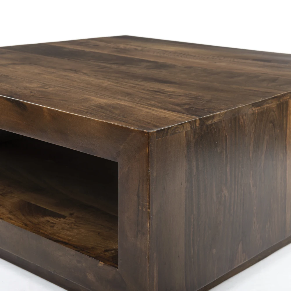 Solid Wood Coffee Table - Low Profile Design for Modern Living Spaces 3