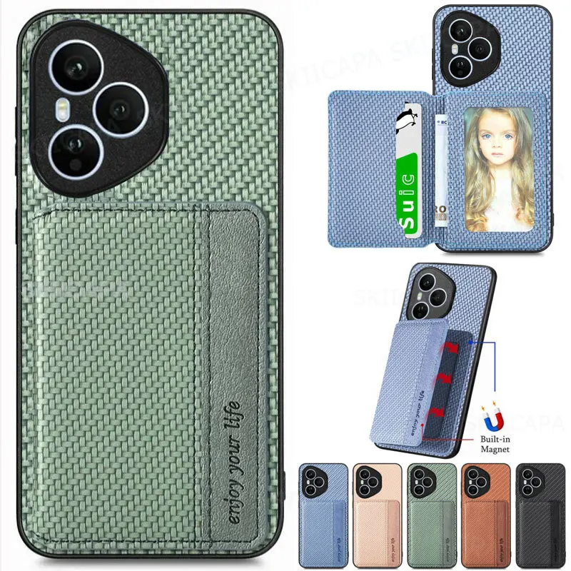 Leather Wallet Phone Case with Card Holder & Magnetic Stand