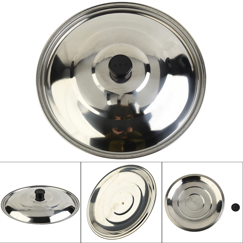 

Wok Pan Pot Lids Stainless Steel Lid Replacement Round 32/34/36/38/40cm Cookware Parts For Saucepan Frying Pan