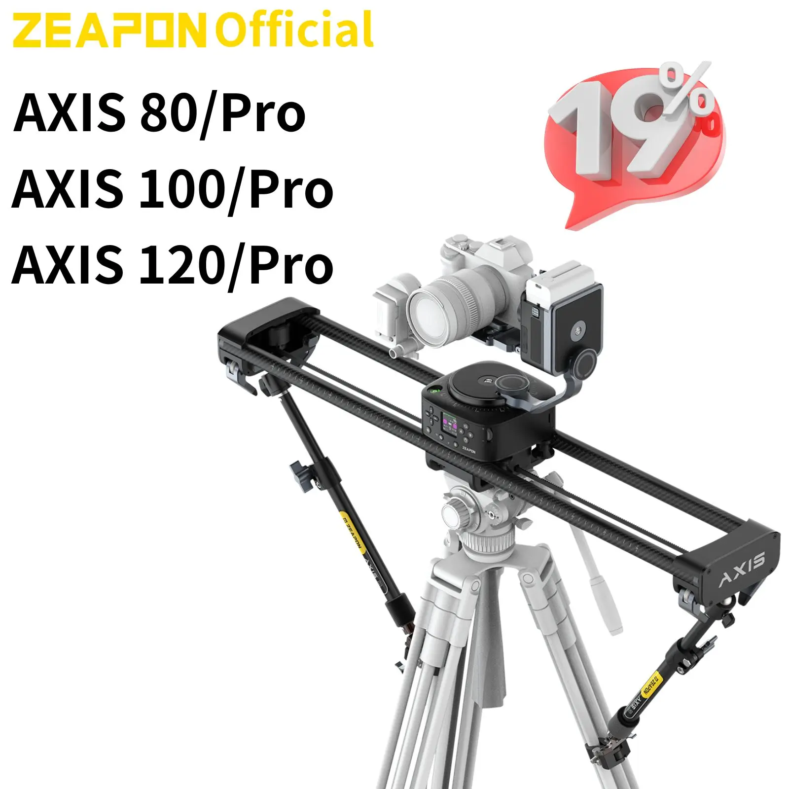 Camera Track Slider Zeapon AXIS Muti axis slider DSLR Camera Video Carbon Fiber Motorized Slider for Commercial Videography Macro photography