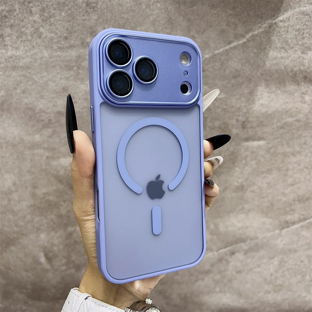 Matte Magnetic Translucent Wireless Charging Phone Case with Magsafe Essentials