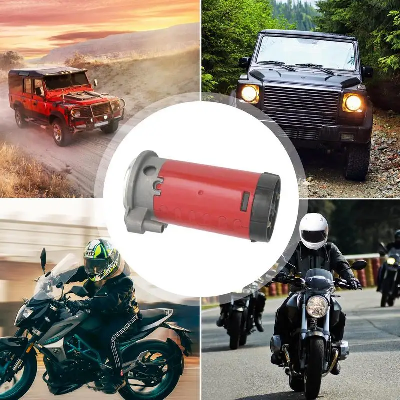Air Horn For Truck 12V/24V 150db SUV Air Horn Compressor Pump Boat Accessory For Battery Car Convertible Car SUV RV Trains Boats