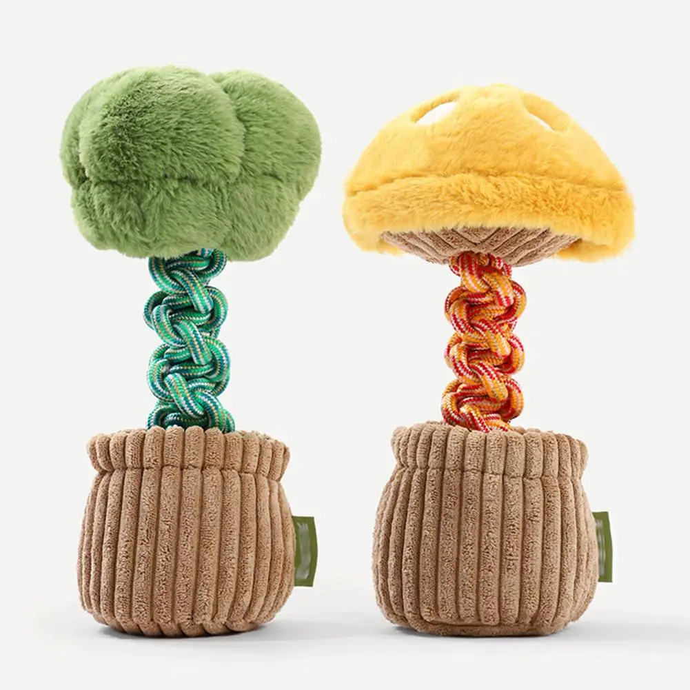 

Игрушка для собак «Избегайте ожирения», жевательная игрушка для собак со встроенным звуком, рельефная скука, прочная ВЕРЕВОЧНАЯ ИГРУШКА для жевания собак, брокколи