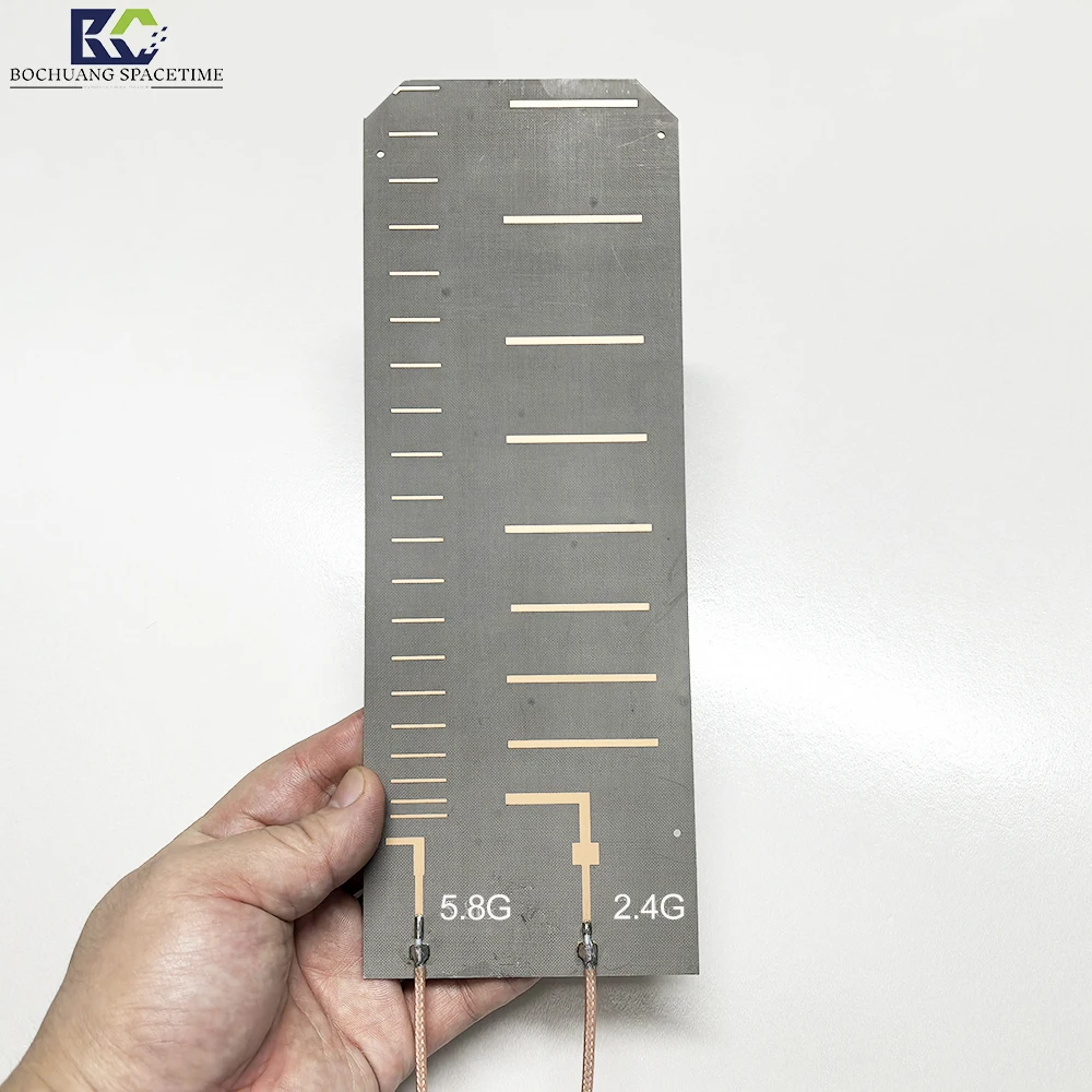 2.4GHz-5.8GHz 듀얼 주파수 방향성 송수신 안테나 2400-2500MHz/5700MHz-5900 UAV 방어용 PCB 안테나
