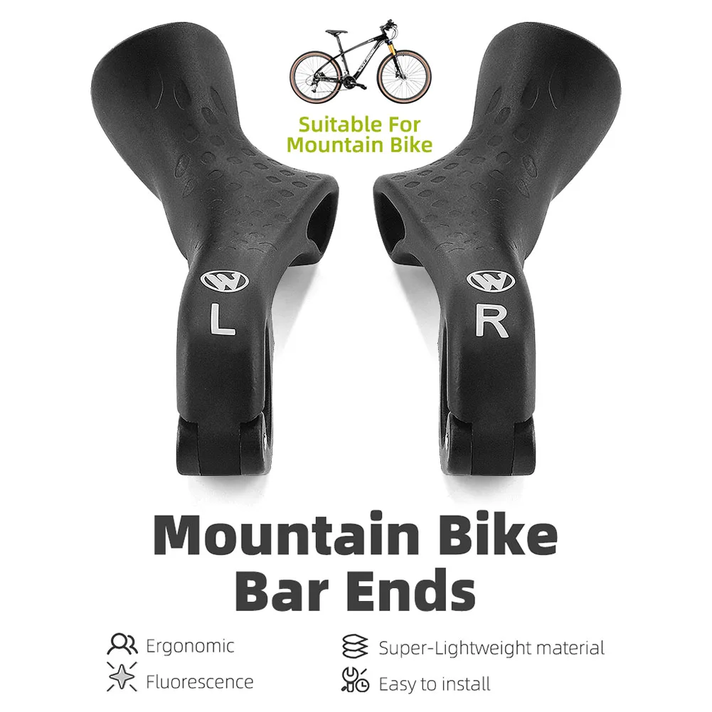 Bicycle Handlebar Extender Bars Ends Ergonomic Design MTB Handlebar Nylon Inner Handle Bar Grips Cycling Accessories bicycle handlebar grips,bicycle accessories,bicycle handlebar,bicycle handlebar extender,bicycle handlebar extension,bicycle handlebar ends
