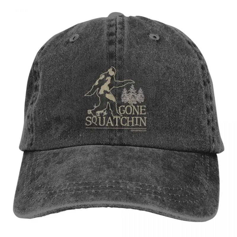 

Gone Squatching Classic Baseball Cap Men Hats Women Visor Protection Snapback Bigfoot Sasquatch Washed CowboyBaseballes Caps