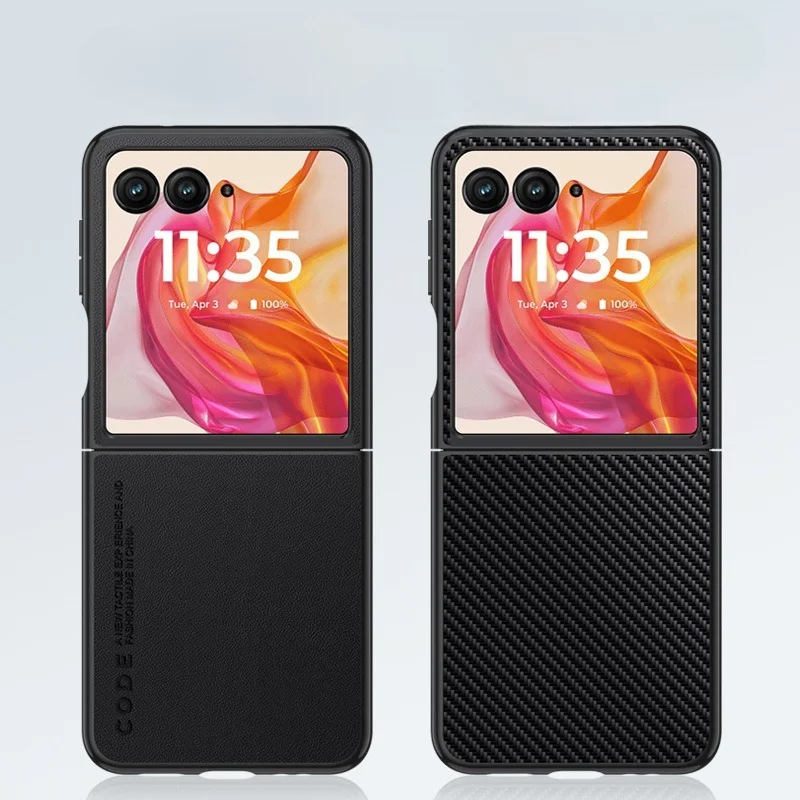 Premium PU Leather Folding Phone Case - Anti-Drop Protection with PC+PU Back Cover