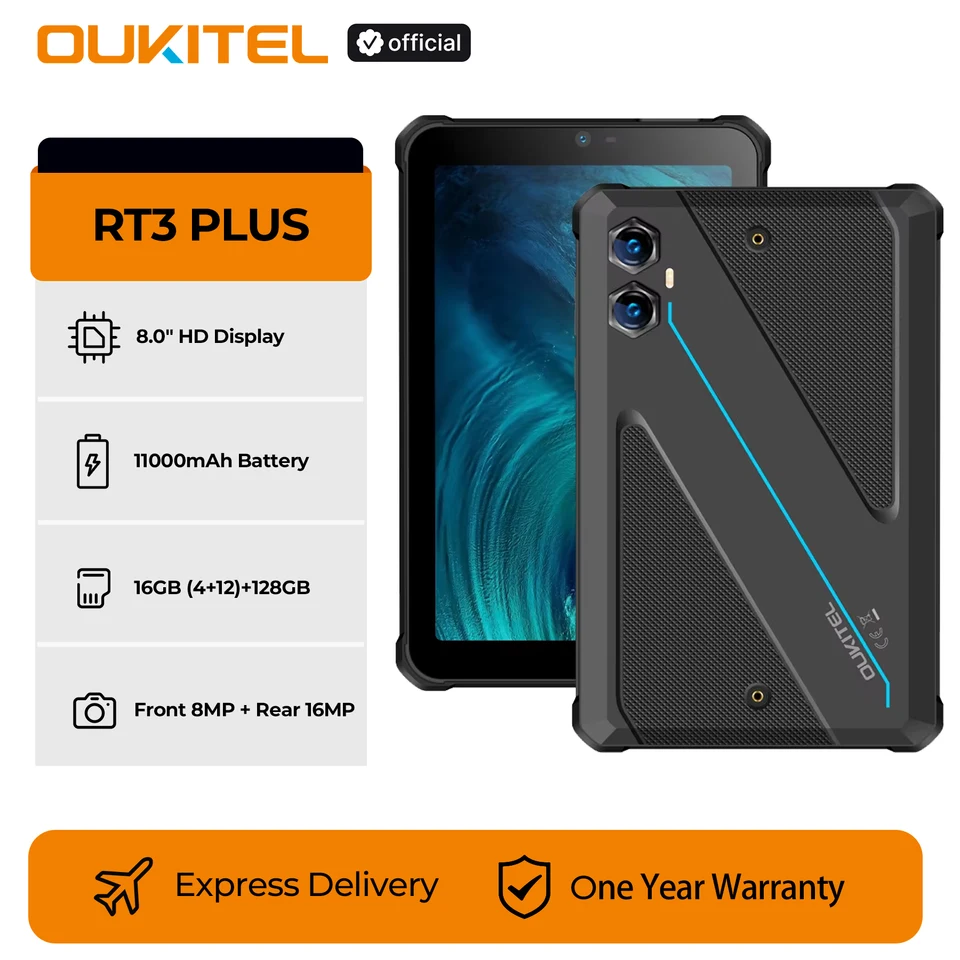 OUKITEL RT3 Plus Android15タブレット 11000mAh Amazon.com : OUKITEL RT3 Plus Rugged Tablet Android 15-11000mAh