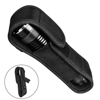 Tactical Flashlight Pouch Molle LED Torch Holster Belt Bag Outdoor Hunting Climbing Camping Flashlight Case Battery Holder 1