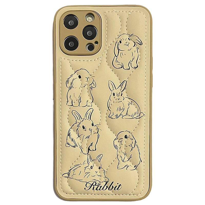 Jolie Coque De Téléphone En TPU Souple Avec Motif Lapin En Peluche