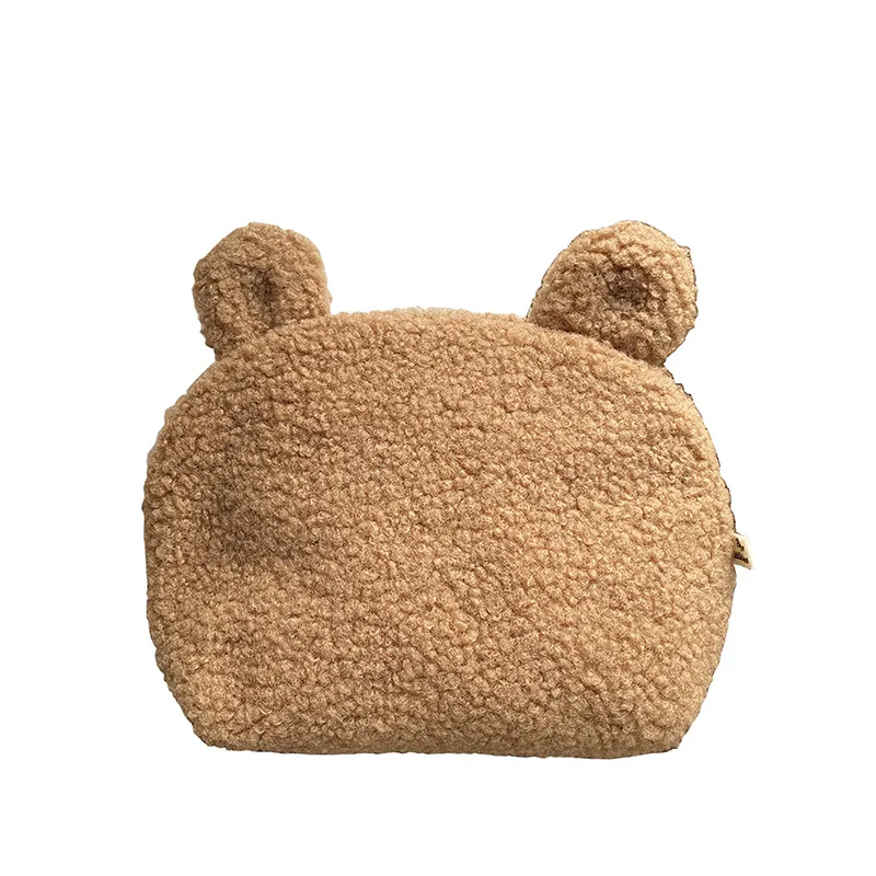 Cute Plush Mommy Bag Clutch Purse Handbags Portable Shell Storage Bag Women's Cosmetic Bag Travel Storage Bags 6