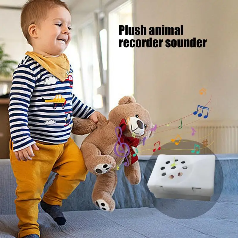 Recordable Sound Module Sound Module Mini Recording Device Recordable Stuffed Animal Insert Square Toy Voice Box Plush Toy stuffed animal recorder