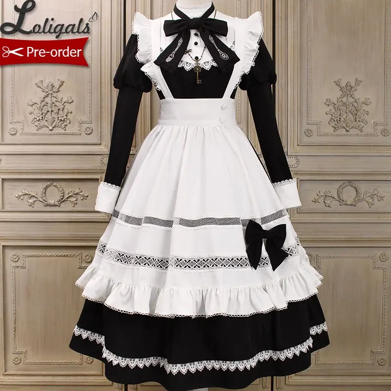 

Предзаказ, Классическая Лолита с длинным рукавом, модель от Alice Girl ~ Miss Maid