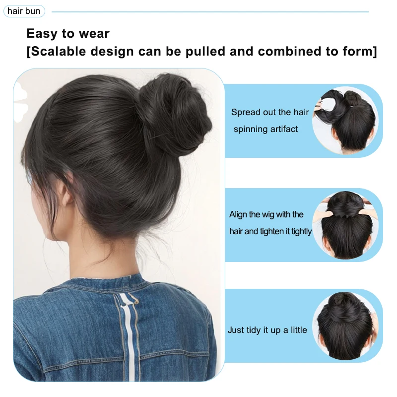 Elegant Women's Hair Bundle With Stretchable Synthetic Heat-Resistant Fiber Adjustable Design, Suitable for all Women to use
