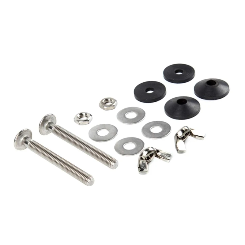 2PCS Toilet Bolts and Washers Repair Set Leaking Toilet Close Coupling Toilet Bolts and Seal Tool Accessories