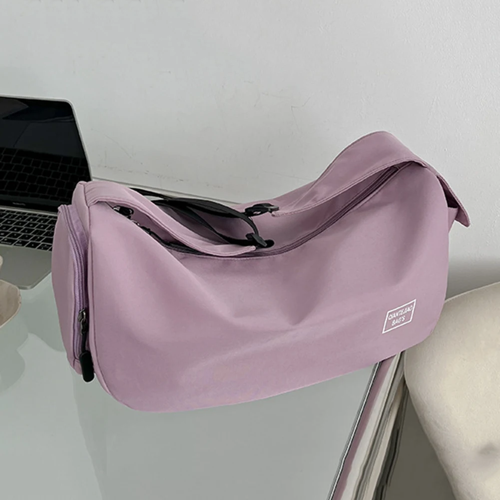 Solid Color Dry Wet Separation Bags Large Capacity Sports Chest Bag Wear-resistant Adjustable Shoulder Strap for Travel Swimming 3