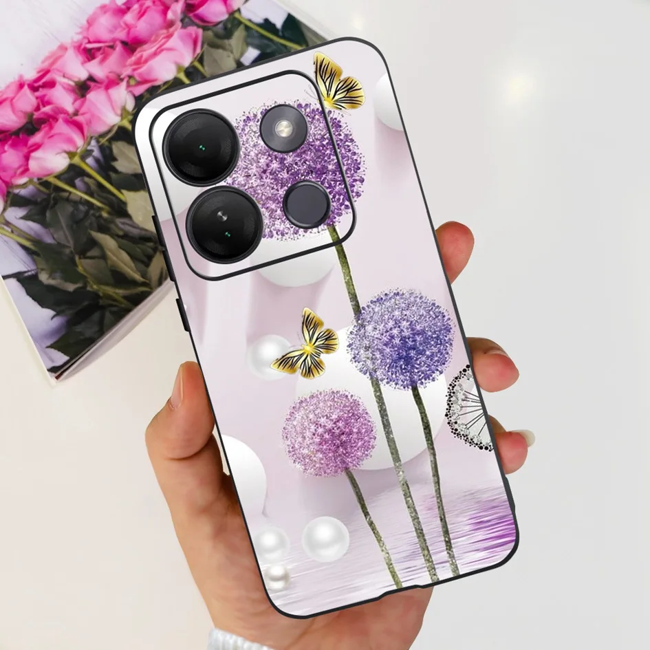Stylish Patterned Soft Silicone Phone Back Cover