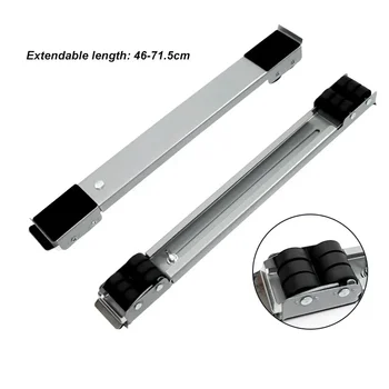 Rails with Wheels for Washing Machine Support Stand Movable Adjustable Refrigerator Base Holder Mobile Roller Bracket 24 Wheel - Image 5