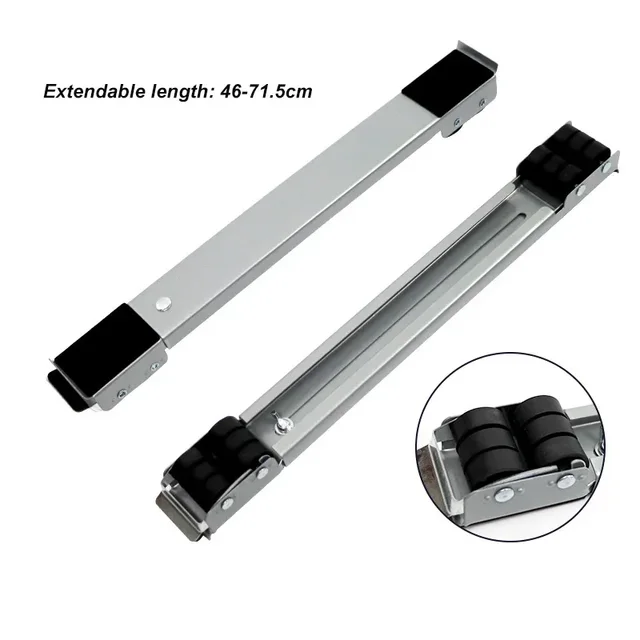Rails with Wheels for Washing Machine Support Stand Movable Adjustable Refrigerator Base Holder Mobile Roller Bracket 24 Wheel - Image 5
