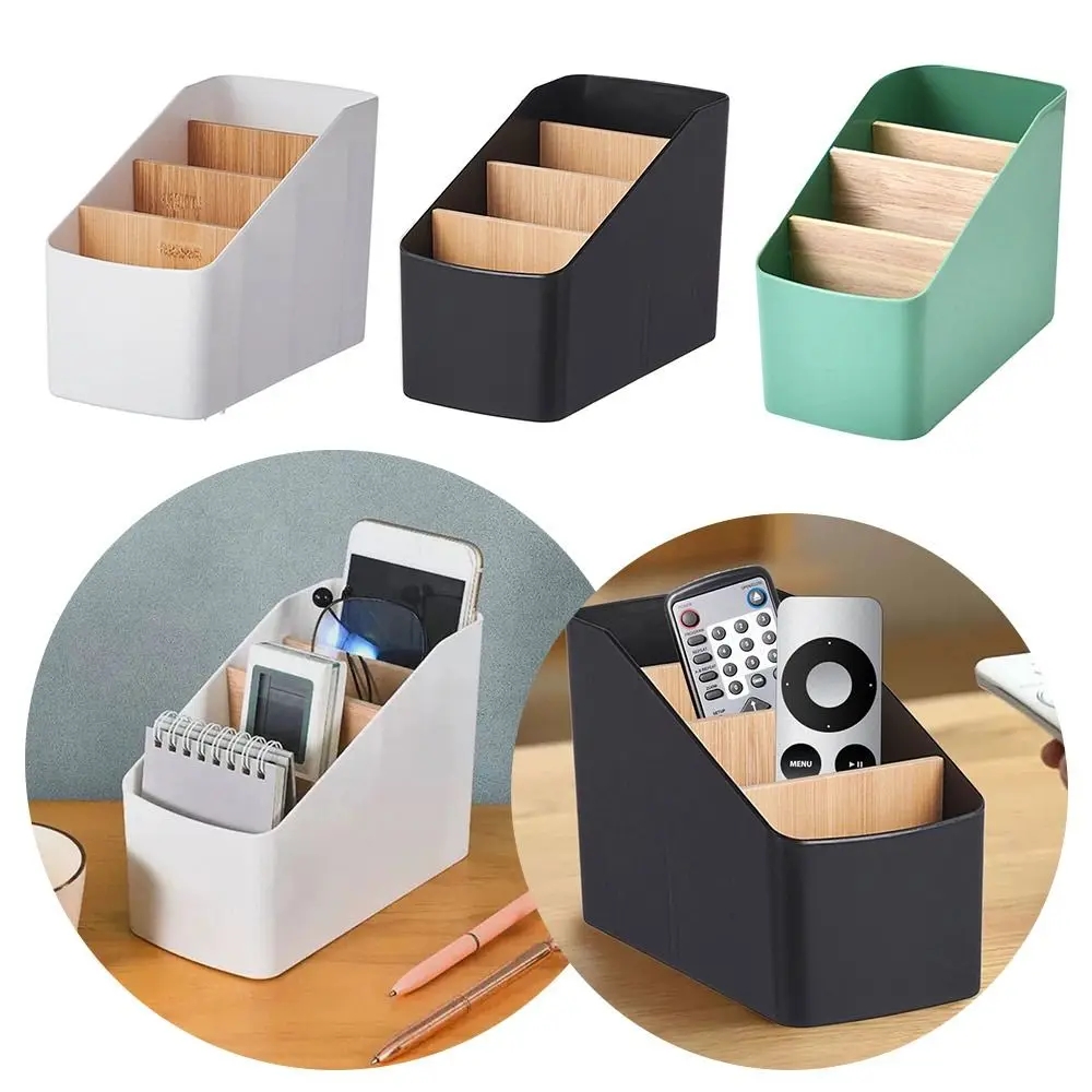 Remote Control Organizer TV Remote Holder For Table Multipurpose Desktop Storage Box Bedroom Living Room Organizer